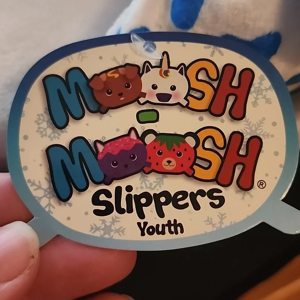 Moosh Moosh slippers spotted seal Snowie Youth size